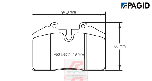[1203RSL29] S1203 - Pagid brake pads RSL29