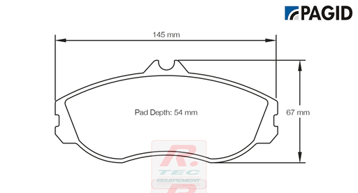[1276RSL29] S1276 - Pagid brake pads RSL29
