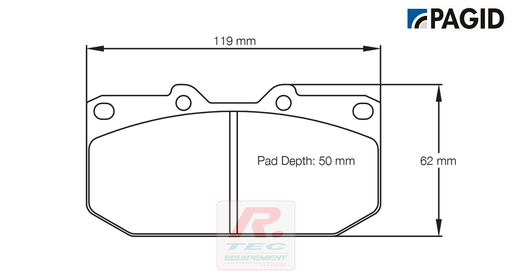 [1406RSL1] S1406 - Pagid brake pads RSL1
