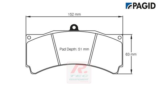 [1538RRSL19] S1538 - Pagid brake pads rodées RSL19