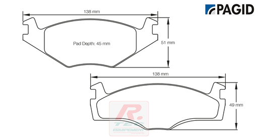 [4011RSL29] S4011 - Plaquettes de frein Pagid RSL29