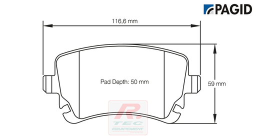 [8039RSL19] S8039 - Pagid brake pads RSL19