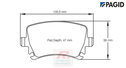 [8046RSL19] S8046 - Pagid brake pads RSL19