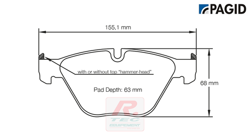 [8053RSL19] S8053 - Pagid brake pads RSL19