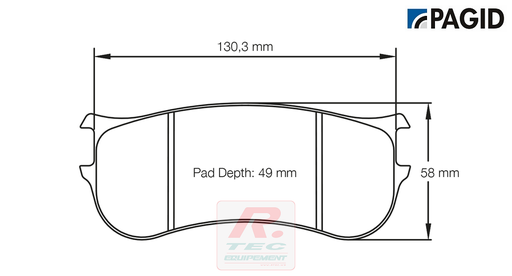 [8093RRSL1] S8093 - Pagid brake pads rodées RSL1