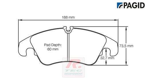 [8096RSL19] S8096 - Pagid brake pads RSL19