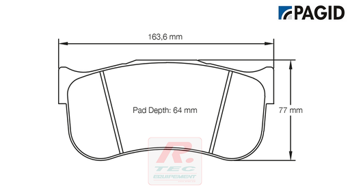 [8194RRSL1] S8194 - Pagid brake pads rodées RSL1