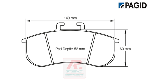 [8197RRSL1] S8197 - Pagid brake pads rodées RSL1