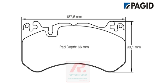 [8238RSL29] S8238 - Pagid brake pads RSL29