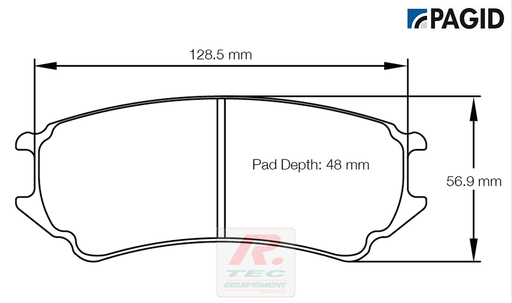 [8242RRSL19] S8242 - Pagid brake pads rodées RSL19