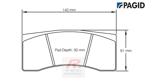 [1616RRST1] S1616 - Pagid brake pads rodées RST1