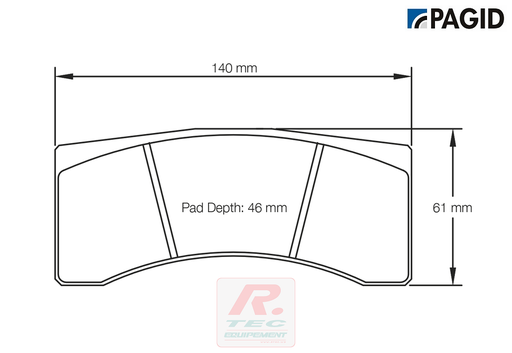 [1617RRST1] S1617 - Pagid brake pads rodées RST1
