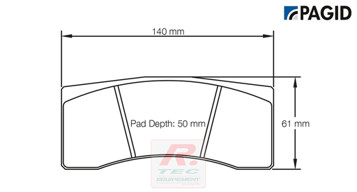 [1619RST1] S1619 - Pagid brake pads RST1