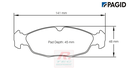 [1620RST3] S1620 - Pagid brake pads RST3