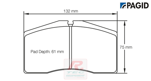 [1908RRST1] S1908 - Pagid brake pads rodées RST1