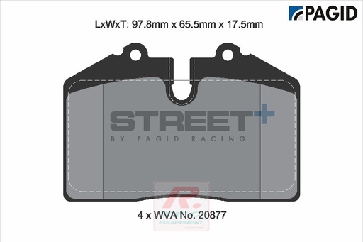 [T8002SP2001] T8002 - Plaquettes de frein Pagid Street+
