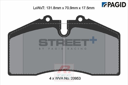[T8003SP2001] T8003 - Plaquettes de frein Pagid Street+