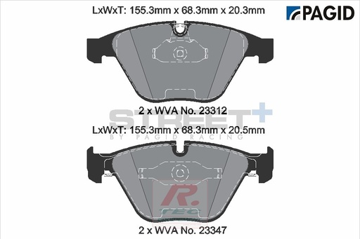 [T8023SP2001] T8023 - Pagid brake pads Street+