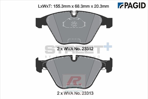 [T8024SP2001] T8024 - Pagid brake pads Street+