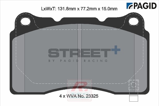[T8026SP2001] T8026 - Plaquettes de frein Pagid Street+