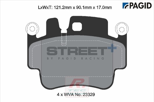 [T8028SP2001] T8028 - Plaquettes de frein Pagid Street+