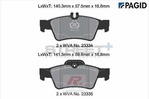 [T8029SP2001] T8029 - Pagid brake pads Street+