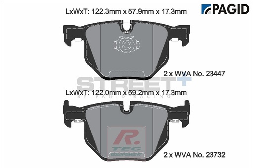 [T8031SP2001] T8031 - Pagid brake pads Street+