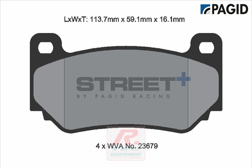 [T8035SP2001] T8035 - Plaquettes de frein Pagid Street+
