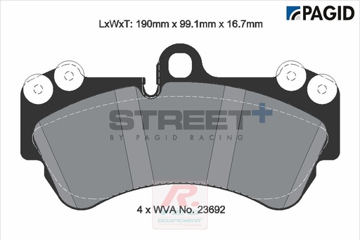 [T8037SP2001] T8037 - Plaquettes de frein Pagid Street+