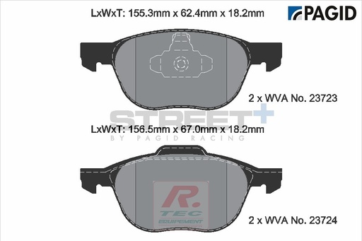 [T8041SP2001] T8041 - Pagid brake pads Street+