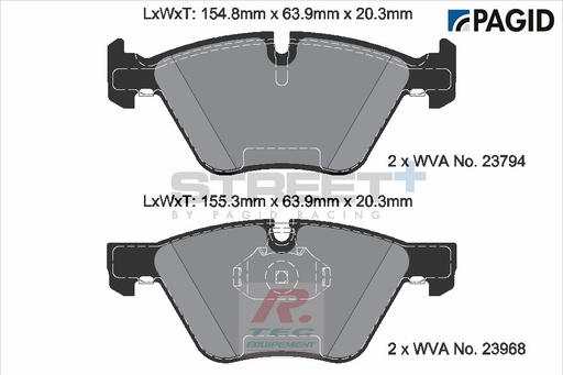 [T8045SP2001] T8045 - Pagid brake pads Street+