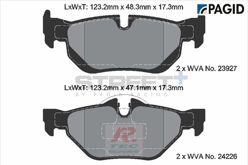 [T8051SP2001] T8051 - Pagid brake pads Street+