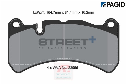[T8052SP2001] T8052 - Plaquettes de frein Pagid Street+