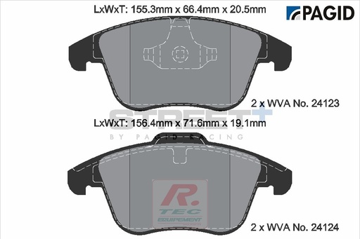 [T8056SP2001] T8056 - Pagid brake pads Street+