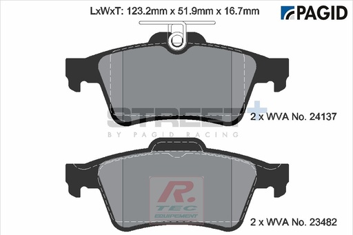 [T8057SP2001] T8057 - Pagid brake pads Street+