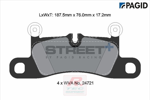 [T8091SP2001] T8091 - Plaquettes de frein Pagid Street+