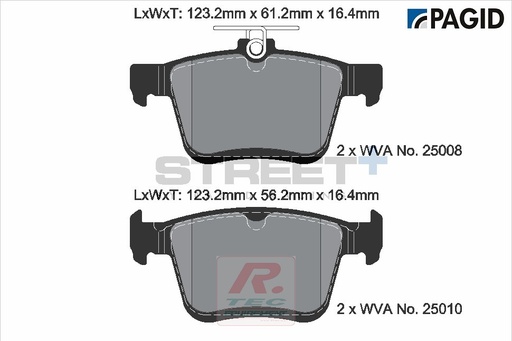 [T8101SP2001] T8101 - Pagid brake pads Street+