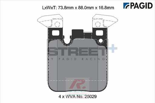 [T8105SP2001] T8105 - Plaquettes de frein Pagid Street+