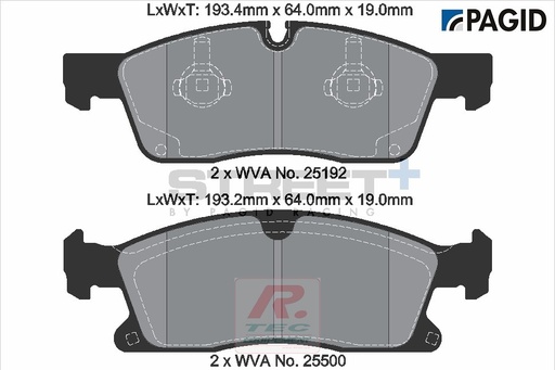 [T8112SP2001] T8112 - Pagid brake pads Street+