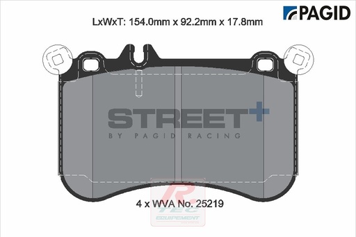 [T8116SP2001] T8116 - Plaquettes de frein Pagid Street+