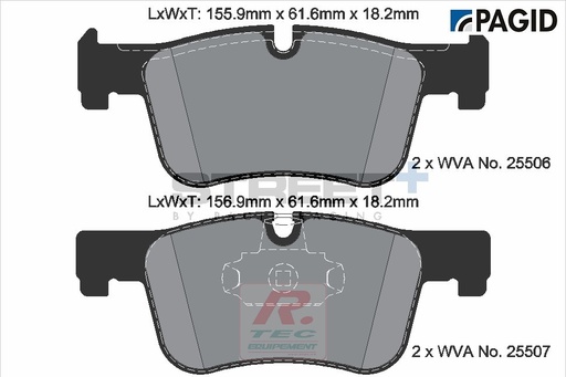 [T8119SP2001] T8119 - Pagid brake pads Street+