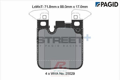 [T8195SP2001] T8195 - Plaquettes de frein Pagid Street+