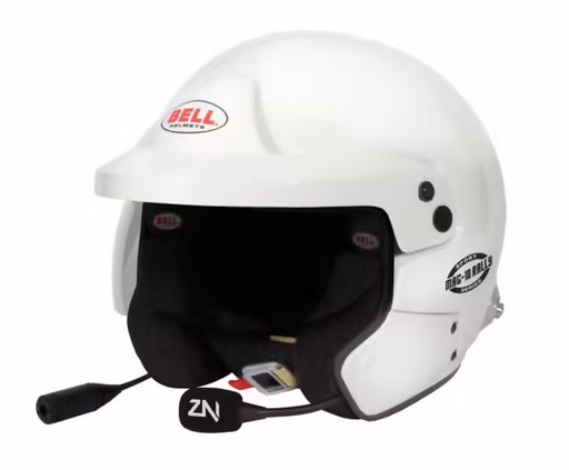 Bell MAG-10 Rally Sport helmet Hans FIA 8859-2015 (WHITE)