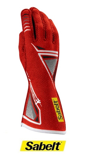 FIA 8856-2018 TG11 Sabelt Gloves - Red