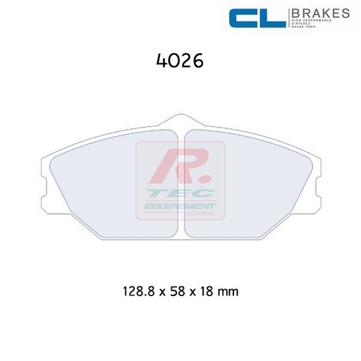 [4026RC5C] 4026RC5C - Plaquettes CL brakes RC5C - NEW : RC5+ with cataphoresis coating
