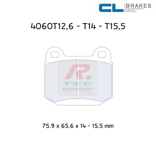 [4060T14RC5C] 4060T14RC5C - Plaquettes CL brakes RC5C - NEW : RC5+ with cataphoresis coating