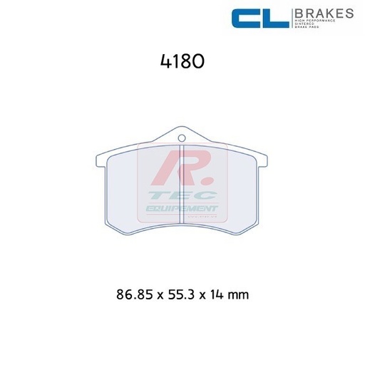 [4180RC5C] 4180RC5C - Plaquettes CL brakes RC5C - NEW : RC5+ with cataphoresis coating
