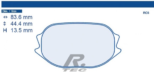 [4223RC6] 4223RC6 - Plaquettes CL brakes RC6