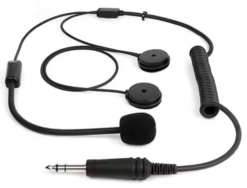 [T035E] Kit micro + haut-parleur Terratrip pour casque jet pour radio TER-RA036