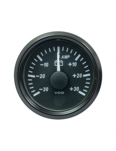 [A2C3833090001] Ampèremètre VDO Singleviu Ø 52mm Fond Noir -30A/+30A